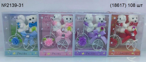 картинка Сувенир Мишки на велосипеде от магазина Игрушек