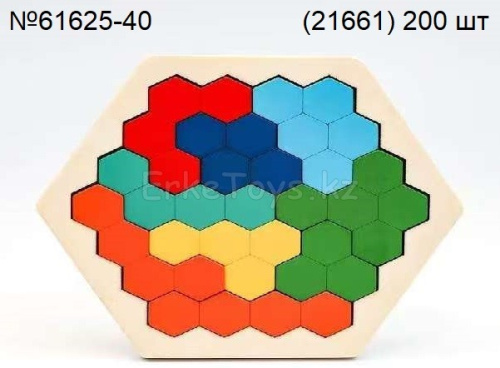 картинка Пазлы Шестиугольник дерево от магазина Игрушек